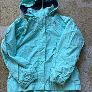 The North Face Kids Light Blue Raincoat